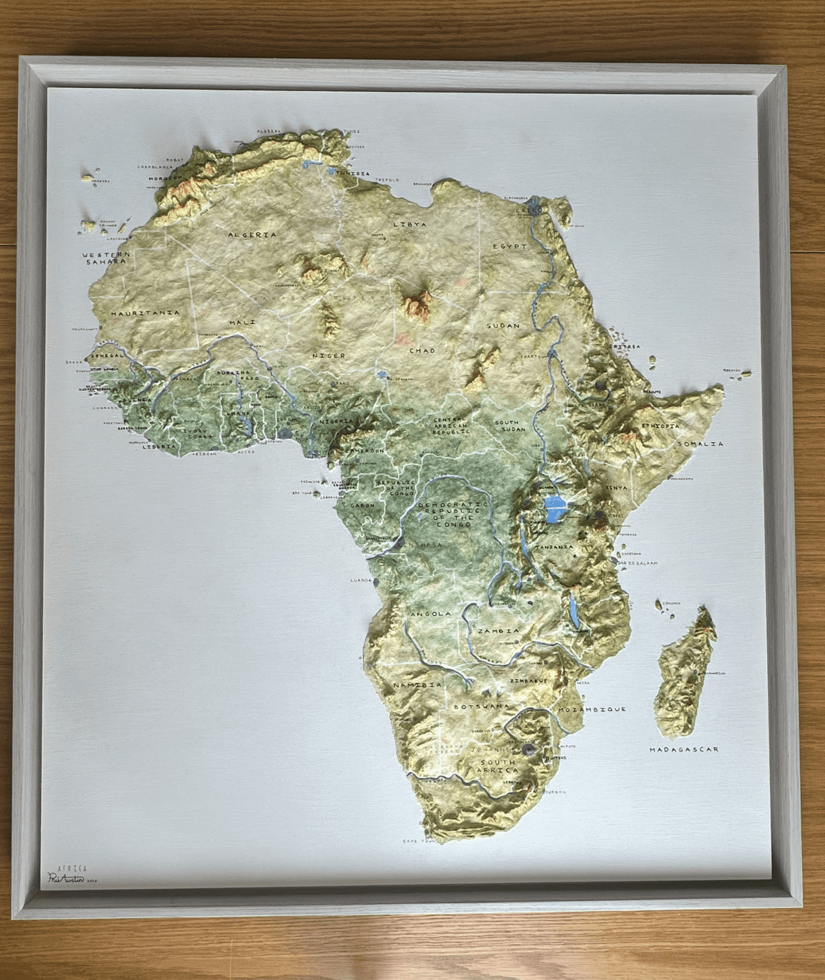 Africa Topographical Map